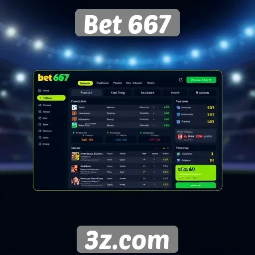 Explorando a interface do usuário do Bet 667