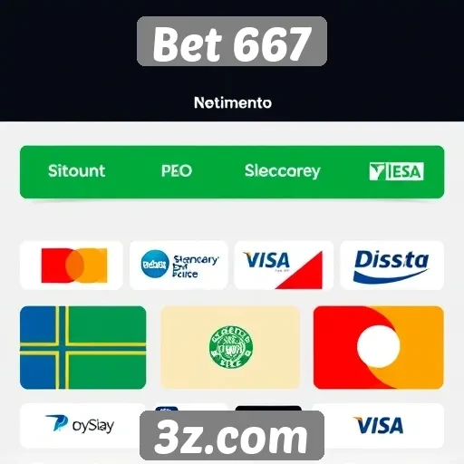 Métodos de pagamento disponíveis em Bet 667 são variados
